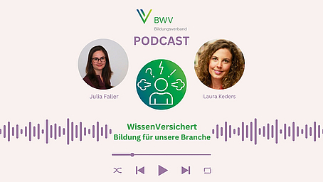 NEU: WissenVersichert – Der Podcast für Bildung in der Versicherungsbranche Folge 1: "Online, hybrid, mit und ohne KI – unterwegs im Lernprozess" NEU: WissenVersichert – Der Podcast für Bildung in der Versicherungsbranche Folge 1: "Online, hybrid, mit und ohne KI – unterwegs im Lernprozess"